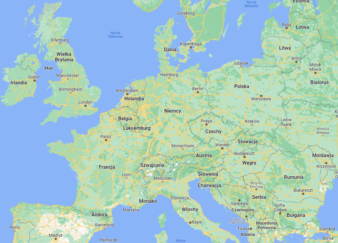 mapa europy png